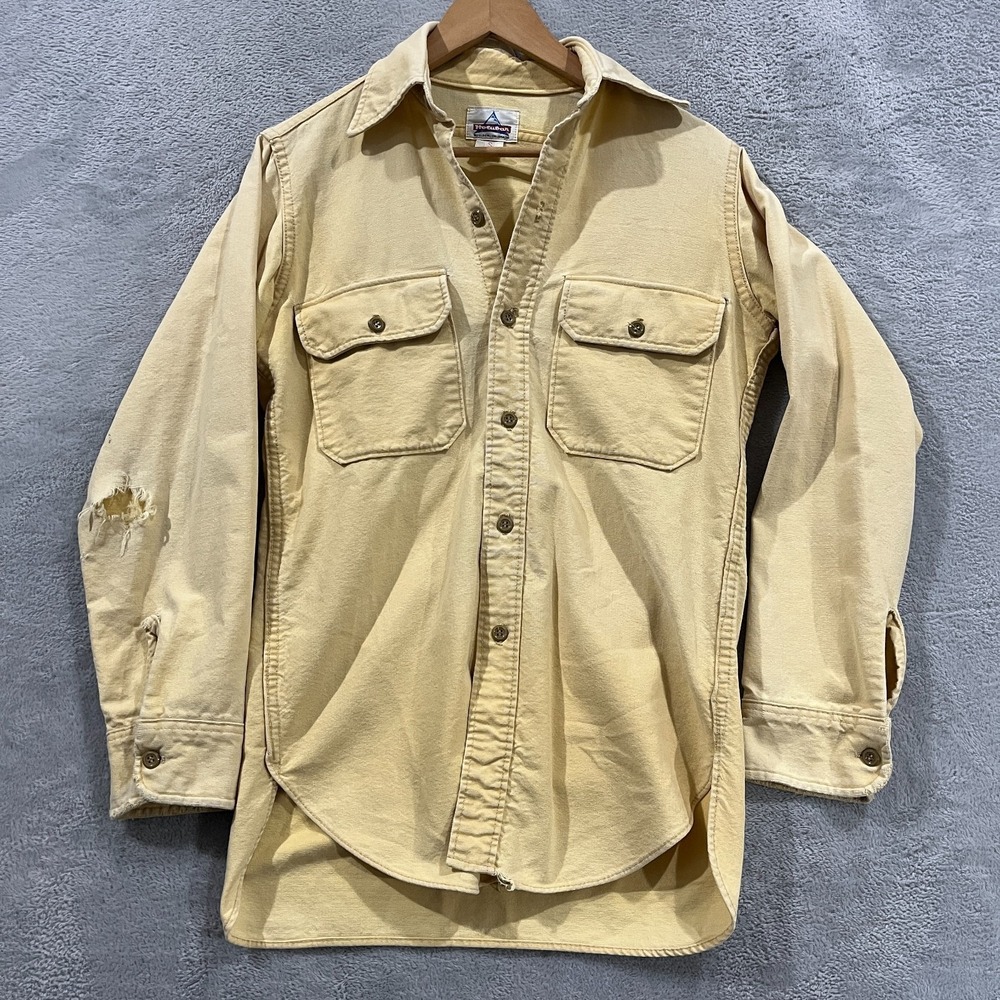 Vintage Holubar Shirt Mens Small Flannel Button Long Sleeve Faded Distressed 90s